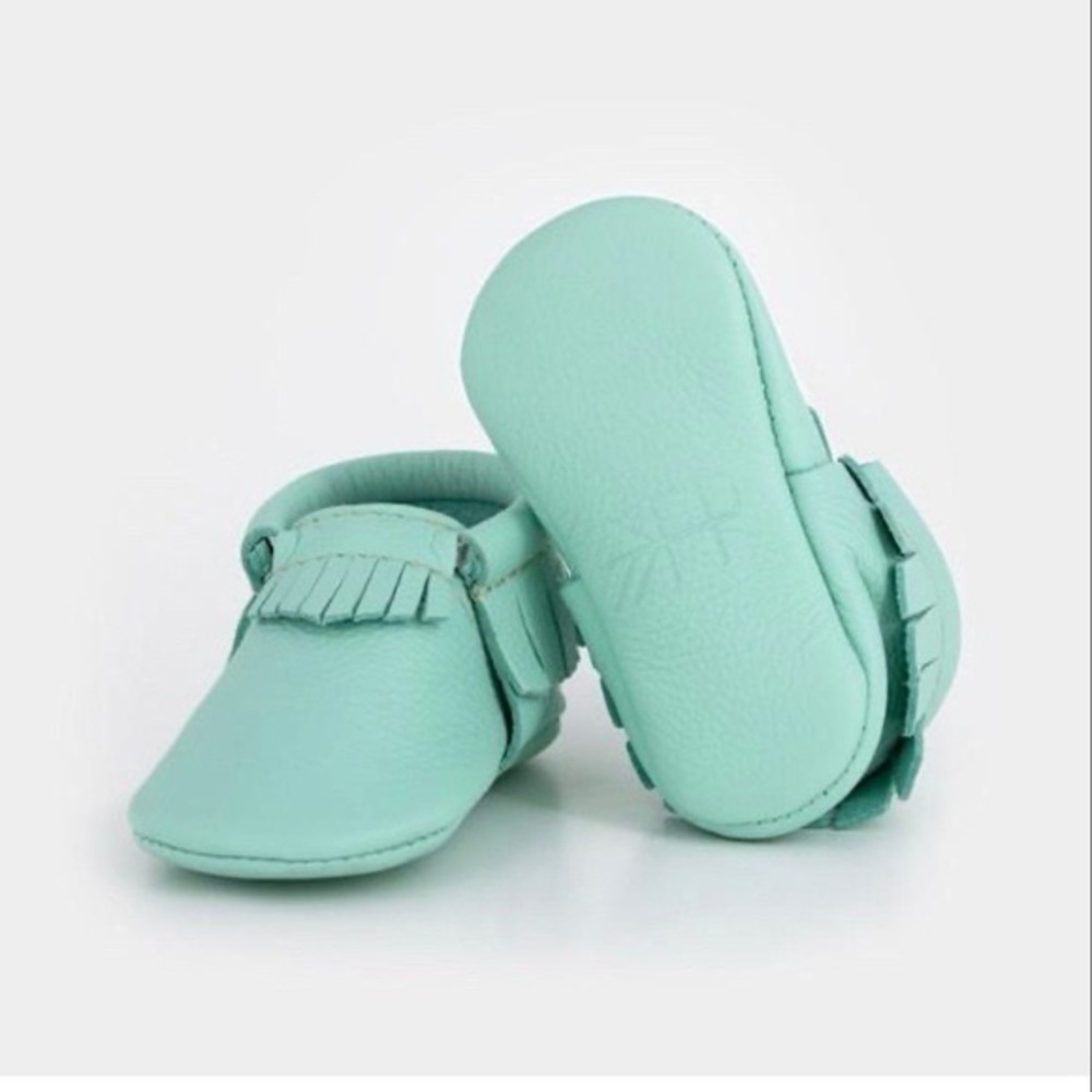 Freshly Picked moccasin in cool mint